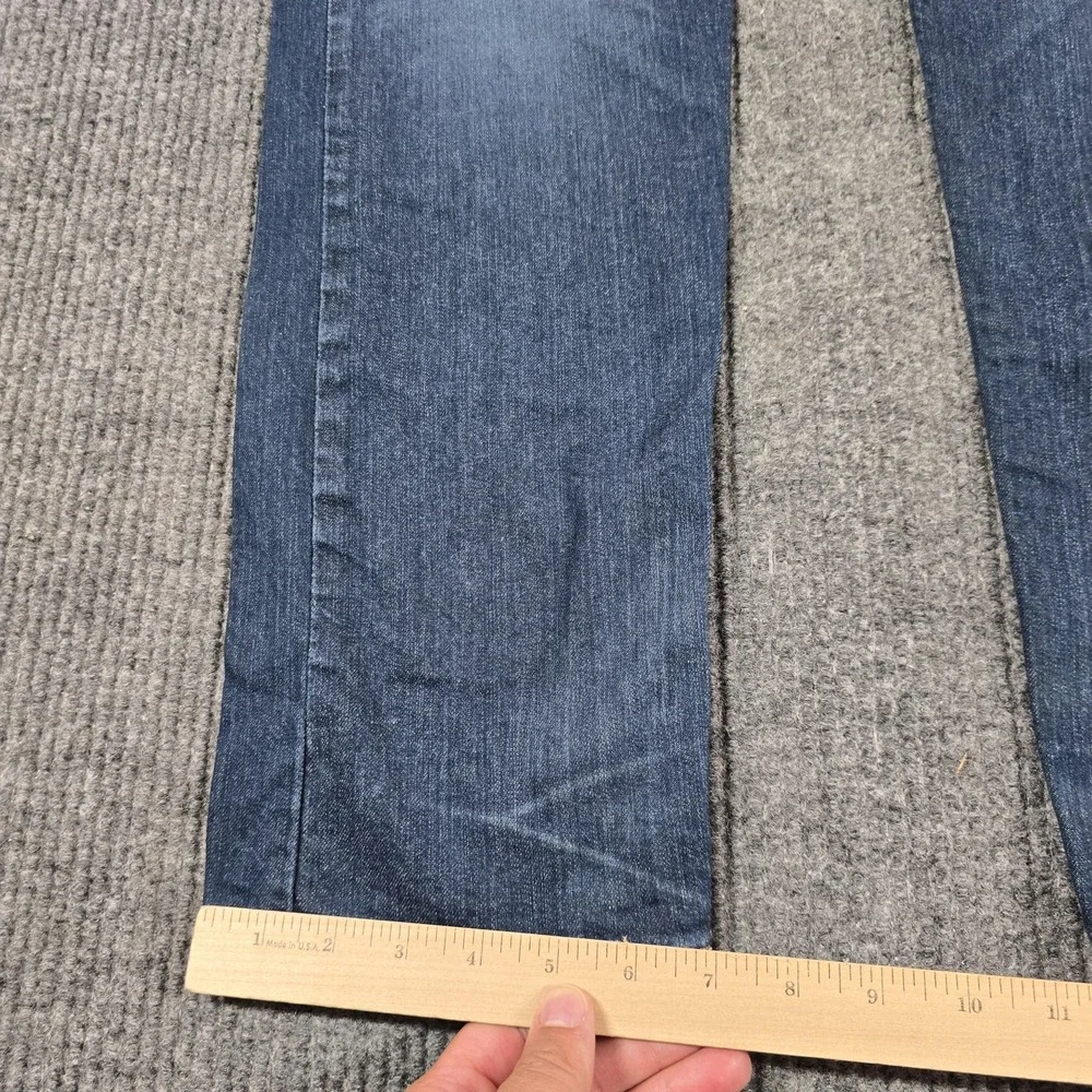 Levi's 502 Jeans Mens 34x34 Blue Regular Tapered Medium Wash Stretch Denim 32x31